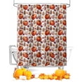 thumbnail image 1 of Shower Curtains for Bathroom-60"x72",Watercolor Autumn Pumpkin Waterproof Bath Curtain Grommet Shower Curtain Set, 1 of 7