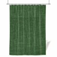thumbnail image 1 of Shower Curtains for Bathroom-72"x72",Farm Dark Green Burlap Linen Waterproof Bath Curtain Grommet Shower Curtain Set with Hooks, 1 of 9