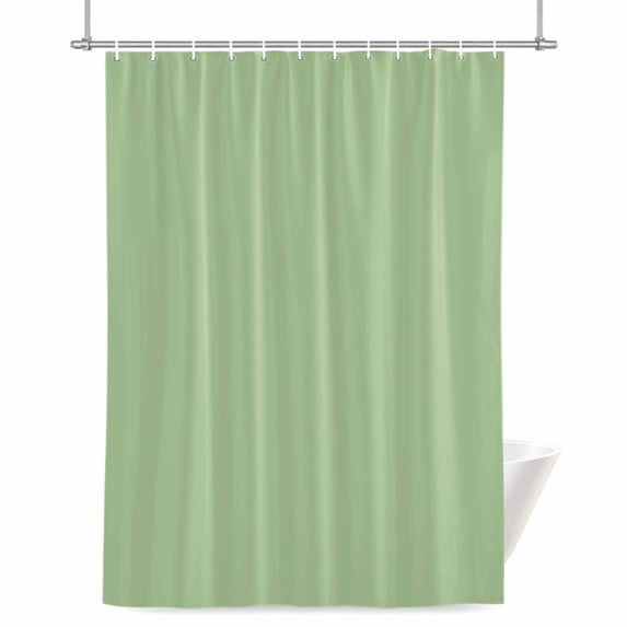 Shower Curtains for Bathroom-72"x72",Light Green Watercolor Waterproof Bath Curtain Grommet Shower Curtain Set with Hooks