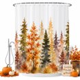 thumbnail image 1 of Shower Curtains for Bathroom-72"x72",Nature Watercolor Autumn Forest Waterproof Bath Curtain Grommet Shower Curtain Set with Hooks, 1 of 9