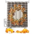 thumbnail image 1 of Shower Curtains for Bathroom-72"x78",Thanksgiving Pumpkin Farm Wood Barn Waterproof Bath Curtain Grommet Shower Curtain Set, 1 of 7