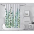 thumbnail image 1 of EpicGadget Green Floral Leaves Eucalyptus Shower Curtain Set with Hooks Rings, Bathroom Accessories Waterproof Polyester Shower Curtain for Bathroom Home Decor, 72 x 72 inches Long, 1 of 7