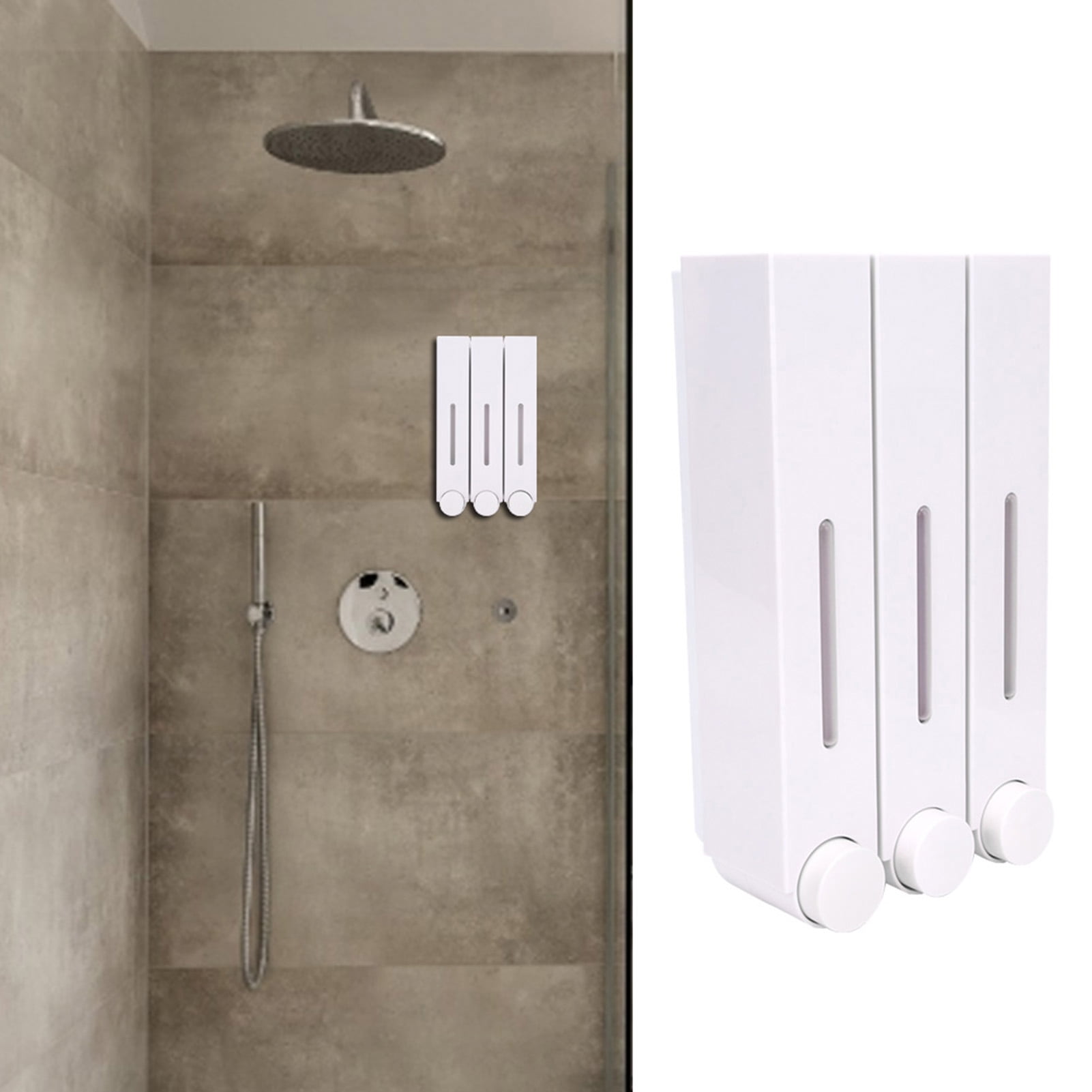 Shower Dispensers,Wall Mount Shower Liquid Dispense Shampoo Dispenser