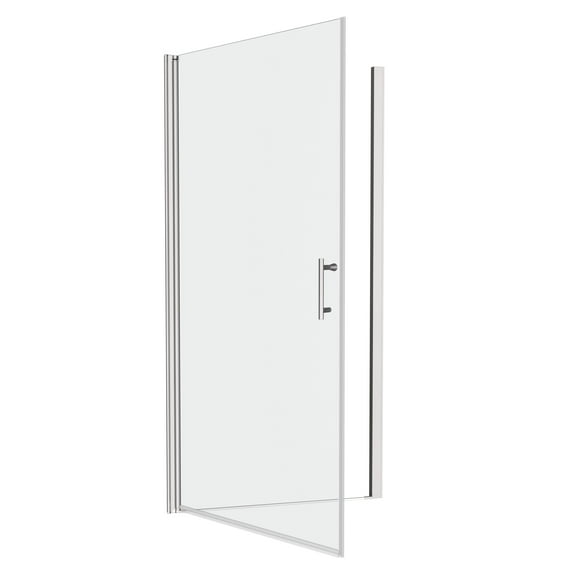 Shower Door 1 3/8" adjustment,universal pivot shower door, open outside, with 1/4" tempered glass and Polished Chrome finish 2472,Glass Shower Door