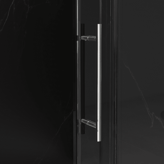 Shower Door 56"-60"W x 70"H Frameless Shower Door, Sliding Shower Door, with Premium 5/16"(8mm) Thick Tempered Glass Shower Enclosure ,Double Side Easy Clean Coat,Chrom Finished With Buffer,Frameless