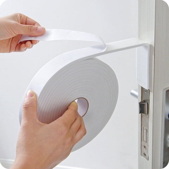 Shower Door Bottom Seal,Door Seal,Sealing Sticker for Door Or Window,16.5 Feet Weatherproof Soundproof Self Adhesive Door Strip Bottom,Slim Insect Proof Seal Strip For Gap Of House Door(White)