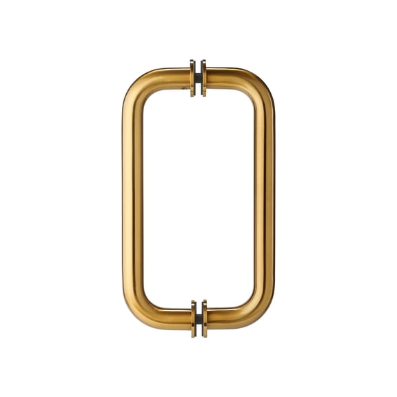 Shower Door Handles,6 inch Center to Center,Double-Sided Pull Handle with Metal Washer, Back-to-Back Glass Door Handle Replacement for 5/16", 3/8", and 1/2" (8-12mm),Gold