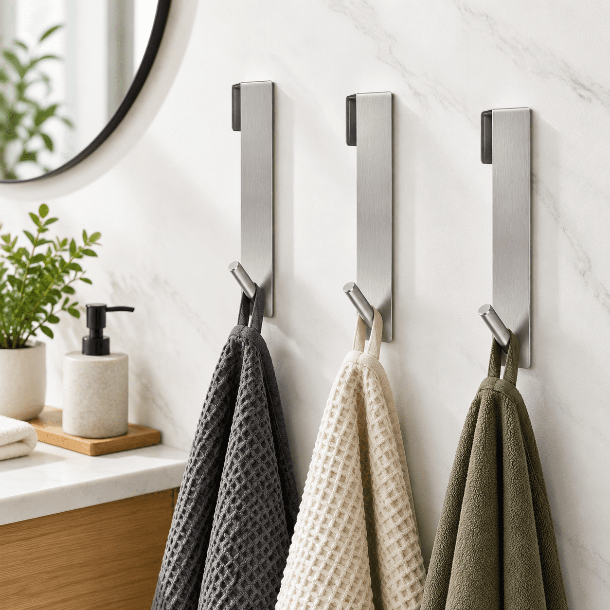 Shower Routine Towel And Robe Shower Door Hooks(7.5 Inch) Extended Over Hooks For Bathroom Frameless ...