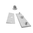 thumbnail image 1 of Shower Door Pivot Base Plate, Base Plate Wedge and Pivot Socket Kit for Frameless Pivot Shower Doors, 1 of 2