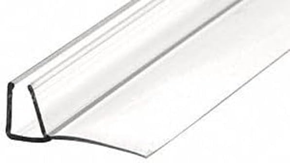 CRL U Seal Polycarbonate Strike – 95 Inch Length, For 3/8" Glass, Includes Vinyl Insert