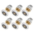 thumbnail image 1 of Shower Door Roller Runner Wheel 23mm Dia. Replacement Part Bathroom Glass Shower Sliding Door Roller, (1 Set 6pcs), 1 of 5