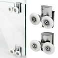 Shower Door Roller Top Bottom Pulleys Dual Wheels Bathroom Sliding Door