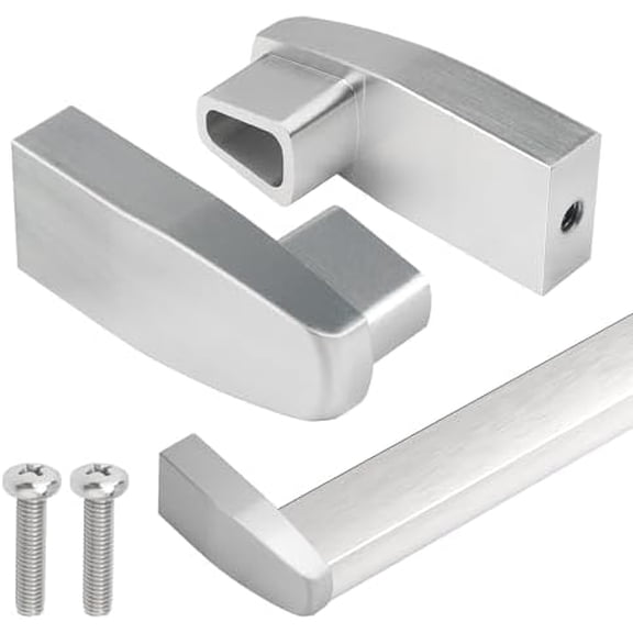 Shower Door Towel Bar Brackets for Alumax & Basco Framed Sliding Glass Doors Heavy-Duty Aluminum Replacement Parts for Shower Door Towel Rod (2 Pack)$$