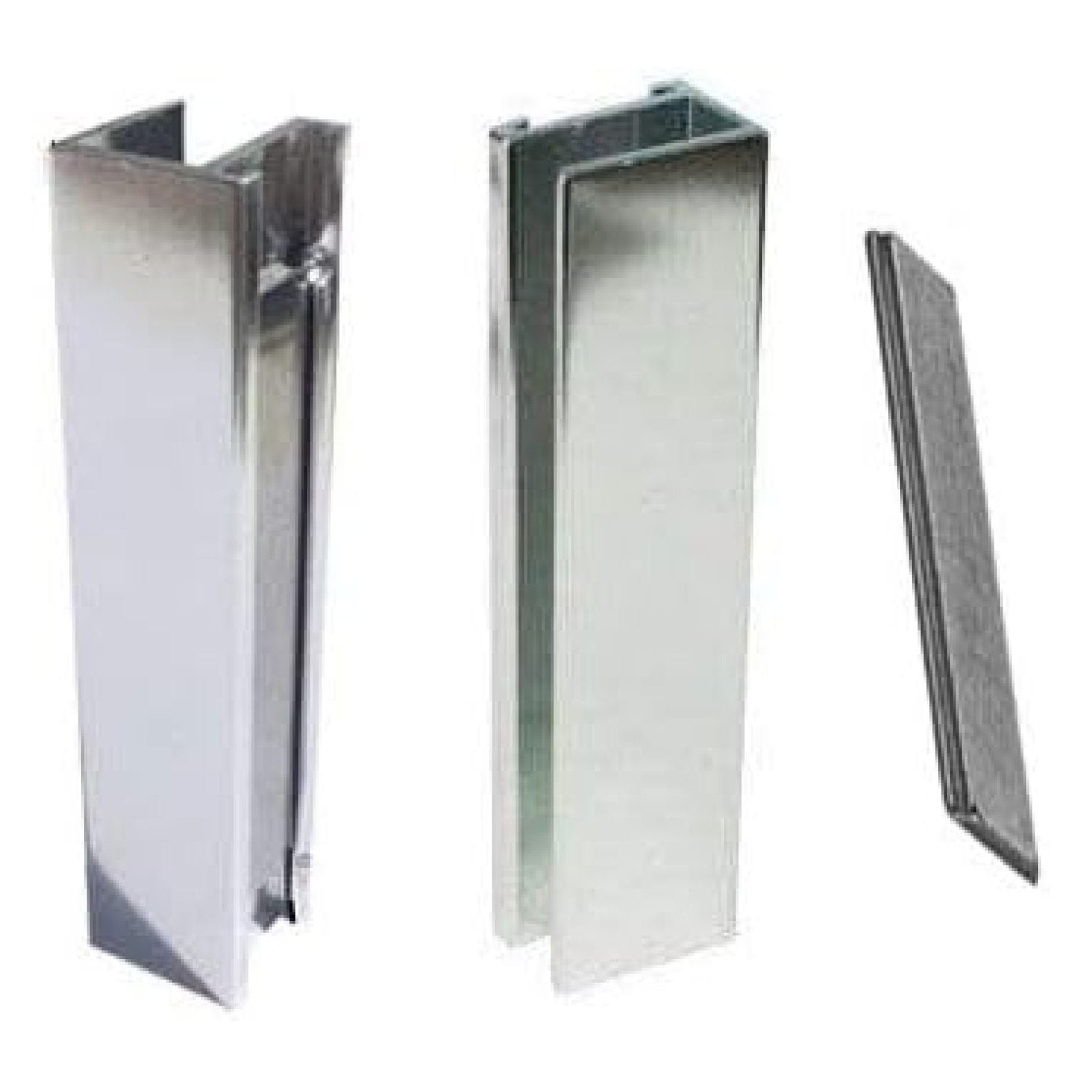shower-door-u-channel-with-metal-strike-plate-for-3-8-and-5-16-glass