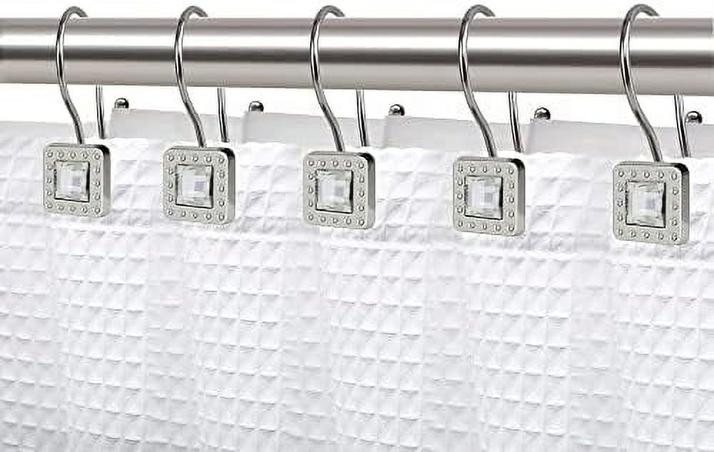 Shower Double Shower Curtain Rings for Bathroom Rust Resistant