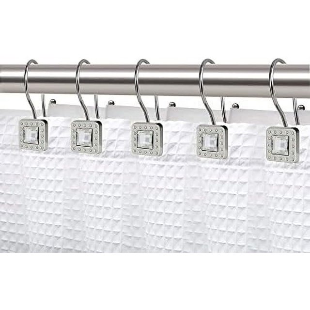 Shower Double Shower Curtain Rings for Bathroom Rust Resistant