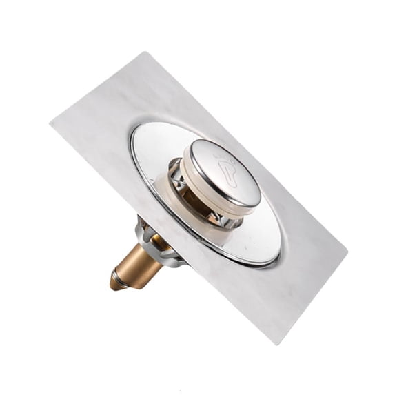 Shower Drain Bounce Type Foot Floor Drain Shower Room Push Down Drain Plug