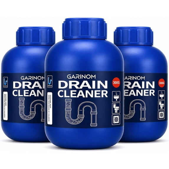 Shower Drain Cleaner, professional heavy-duty drain opener, suitable for hair, bathroom sink drain cleaner, compatible with plastic pipes (3-piece set, 1.98 pounds)