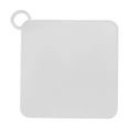 thumbnail image 1 of Shower Drain Cover Catcher, Silicone Catcher Shower Drain, 4 Inch Flat Silicone Rubber Floor Drain Cover Stopper for Shower Drain, for Bathroom Bathtub Kitchen Sink, White 1 Pack, 1 of 4