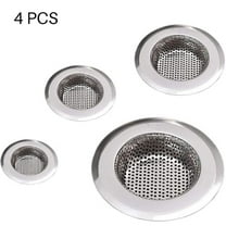 4PCS Stainless Filter Bathtub Screen Drain Anti Clogging Filter Floor Screen For Kitchen Bathroom