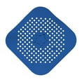 thumbnail image 1 of Shower Drain Cover, Square Flat Silicone Hair Catcher for Bathroom and Kitchen, Filter Strainer Stopper, Anti-Clog Drain Protector with Suction Cups Blue, 1 of 9