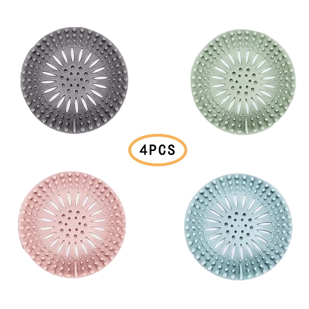 Shower Drain Hair Catcher(4 Pack), Hair Catcher Shower Drain - Shower ...