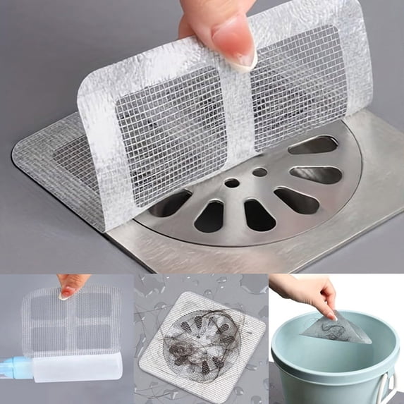 Shower Drain Hair Catcher Bathroom Floor Drain Cover Tub Sink Strainer Anti-Clogging Filter Screen (20 Pack, Grey)