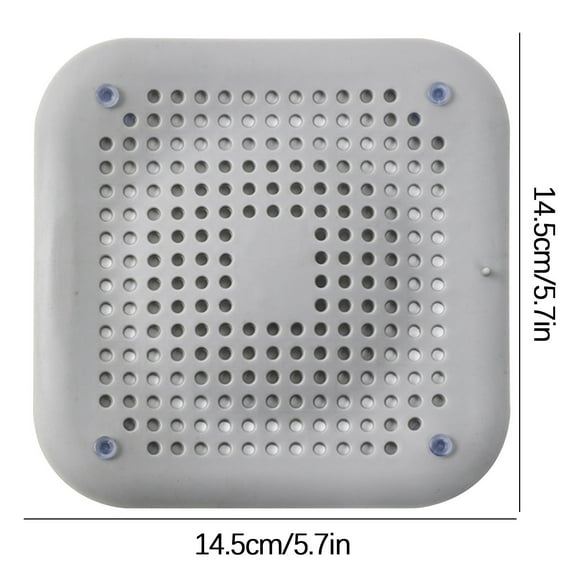 Shower Drain Hair Catcher | Round Kitchen Sink Strainer | Suction Cup Design | TPR Material | Effectively Blocks Hair & Debris | For Bathroom, Kitchen, Laundry Room