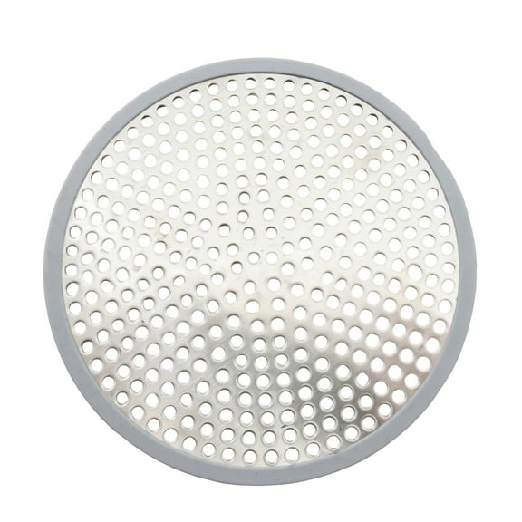 Shower Drain Hair Catcher Shower Shower Room Fall Drain Cover Strainer Stainless Steel Bathtub Hair Trap Stopper Bathroom Floor Drain Hair Filter Screen Protector With Silicone Rim