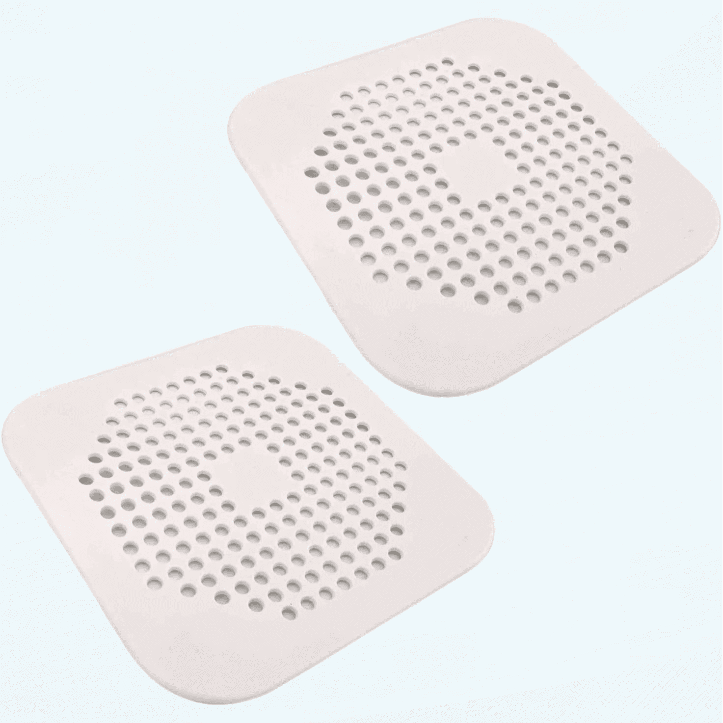 Shower Drain Hair Catcher Silicone Square Drain Cover for Shower or Kitchen Drain Catches