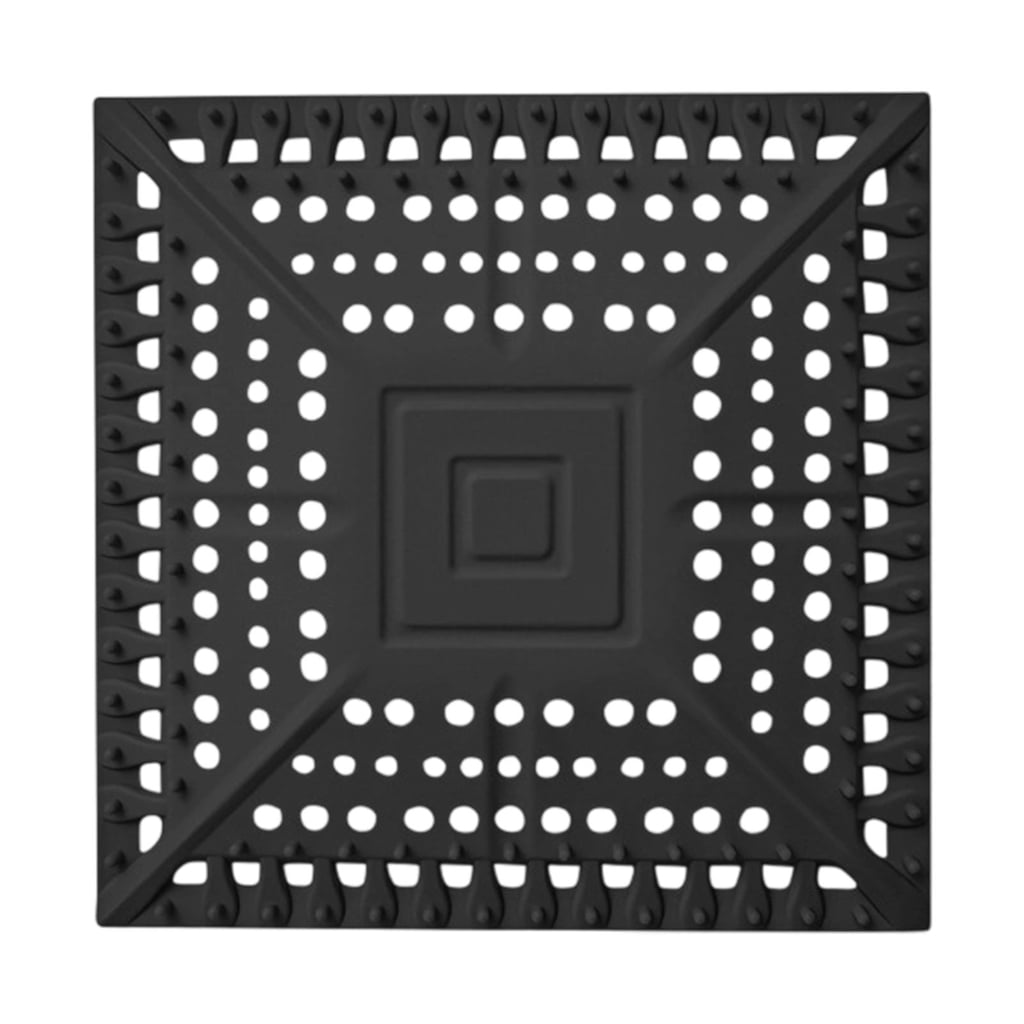 Shower Drain Hair Catcher Square Shape Silicone Sink Filter Hair Up ...