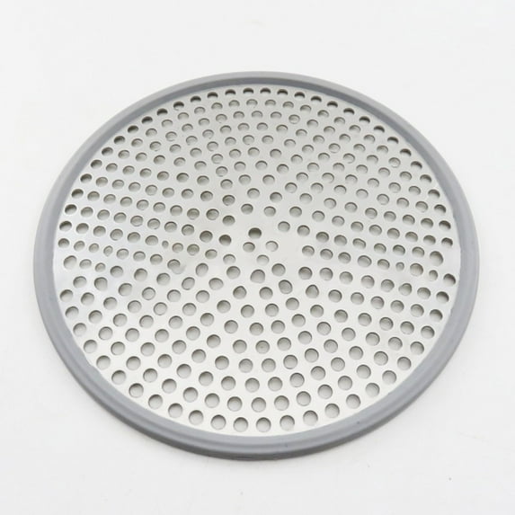 Shower Drain Hair Catcher Stainless Steel Bathtub Filter Screen Protector With Silicone Rim For Bathroom Floor