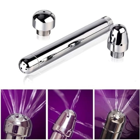 Shower Enema Kit, Aluminum Anal Douche Vaginal Clean Kit, with 3 Style Head