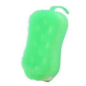 Shower Exfoliating Scrub Sponge Silicone Body Scrubber Bubble Bath Brush Massager Skin Cleaner Cleaning Pad Bathroom Accessories for Gentle Daily Exfoliation