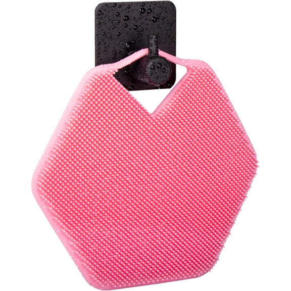 Shower Exfoliating, Shower And Bath With Storage Hooks, To Clean, Foamy And Reusable, Flat Clean Brush For Bathing, Washing Shower Brush for