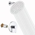 thumbnail image 1 of Shower Faucet GGStudy Single Function Shower Trim Kit with Rough-in Vae Shower Set Bath Rainfall Shower Faucet System 8inch Round Stainl Steel Metal Shower Head, 1 of 9