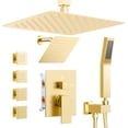 thumbnail image 1 of Shower Faucet Set Shower Systems, Way Shower Faucet with in Handheld, Ceiling Mount Dual Rain Shower Head for Two People Shower Head-Handheld-Wall Mounted, Chrome), 1 of 5