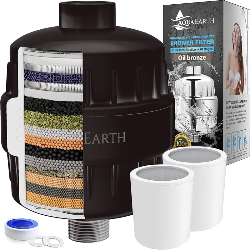 Shower Filter For Hard Water Removes Chlorine and Harmful Substances ...