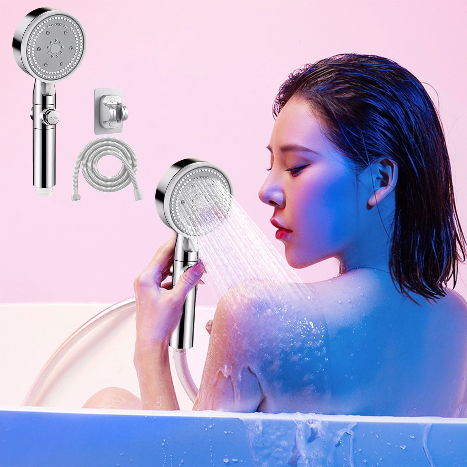 Shower Filter for Hard Water Shower High Pressure Handheld Showerhead