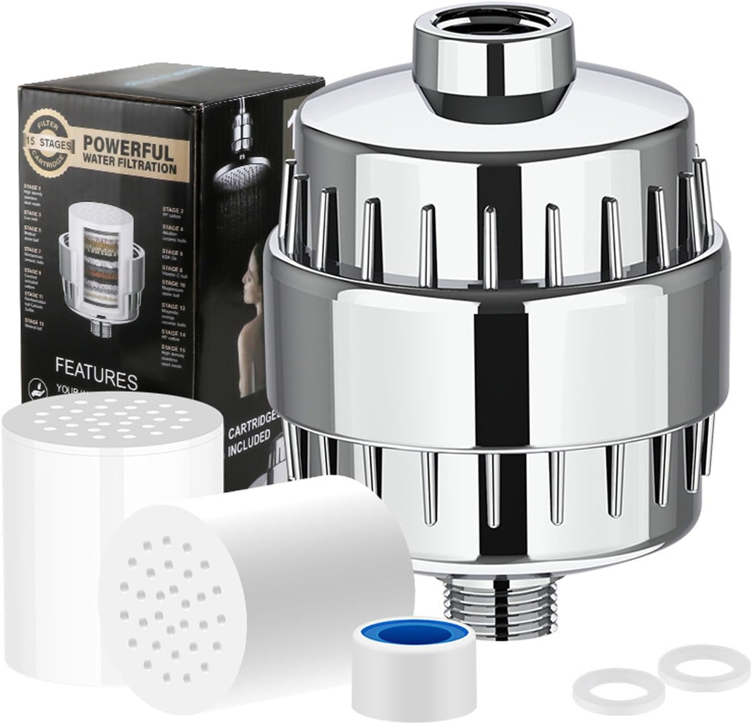 Shower Filter, Shower Head Filter For Hard Water, Heavy Metals High