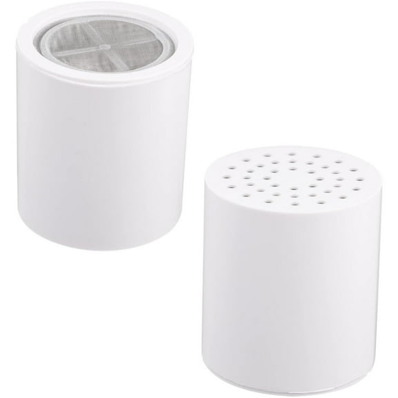Shower Filter Replacement Cartridge,2 Pack 20 Stage Shower Filter Cartridge,Shower Filter for Hard Water Remove Chlorine and Harmful Substances,Shower Water Softener with High Output,White