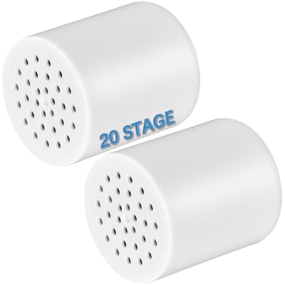 Shower Filter Replacement Cartridge 20 Stage,High Output SF100, SF220 Shower Filters For Hard Water,Universal Replacement Cartridge,Waters Purifier, Shower Water Softener (2 Pack)