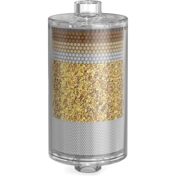 Shower Filter Replacement , KDF 55 Hard Water Purifier Reduces Chlorine, Heavy Metals, added Vitamin C E&A Water Softener with High Output