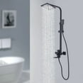thumbnail image 1 of Shower Fitting 3 Functions Shower System Rain Shower Set Including Shower Head Hand Shower Adjustable Shower Panel Shower Set, 1 of 15