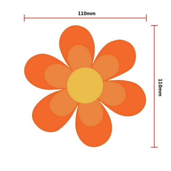 Shower Floor Non Slip Stickers, Bathtub Non Slip Stickers, 10Pcs Shower Stickers for Safety Bathroom Tubs, Bright Flowers Appliques, Flower Non Slip Stickers for Slippery Surfaces