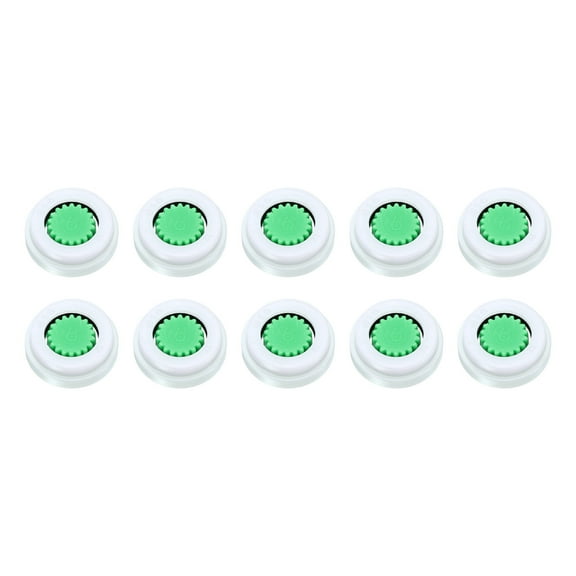 Uxcell G1/2 POM Flow Reducer Limiter 1.2pgm Water Flow Reducer for Shower Head 10 Pcs Green 0.56 x 0.54 inch