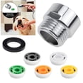 thumbnail image 1 of Shower Flow Reducer Limiter Set Water Saving 5 Different Flows Hose Restrictor, 1 of 5