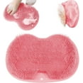 thumbnail image 1 of Shower Foot & Back Scrubber, Massage Pad with Suction Cups & Pumice Stone, Multi-Surface Silicone Bath Mat for Exfoliating and Massaging in Shower or Bathtub, 9.8x11.8 Inch (Pink), 1 of 10