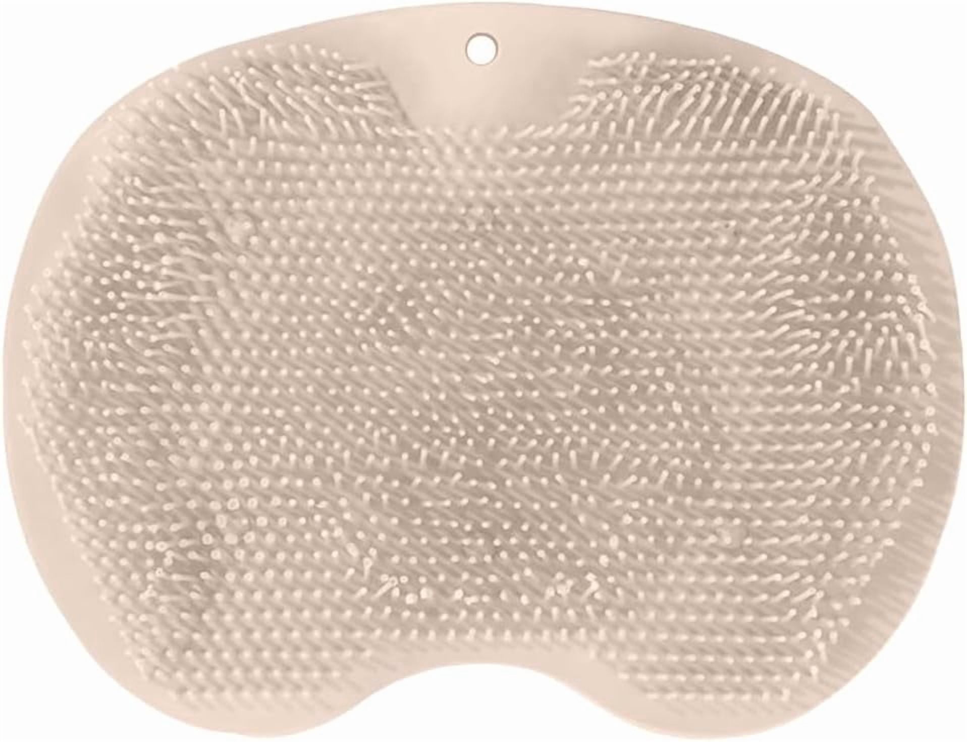 Shower Foot & Back Scrubber, Silicone Shower Foot Scrubber Mat with ...