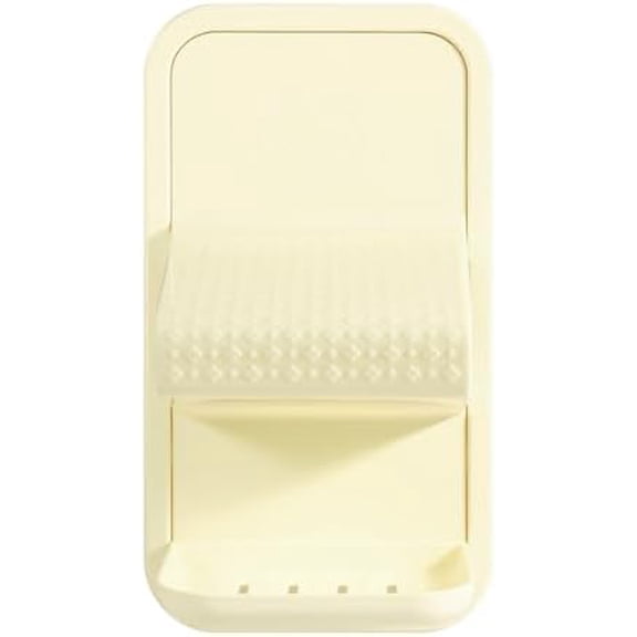 Shower Foot Rest, Shower Benches for Inside Shower to Sit On, Shower Stool for Shaving Legs - Thickened ABS Shower Foot Stool with Non-Slip Strip, Drainable Soap Box Storage(Milky White)